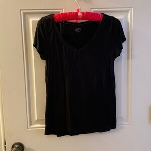 Loft black v neck shirt